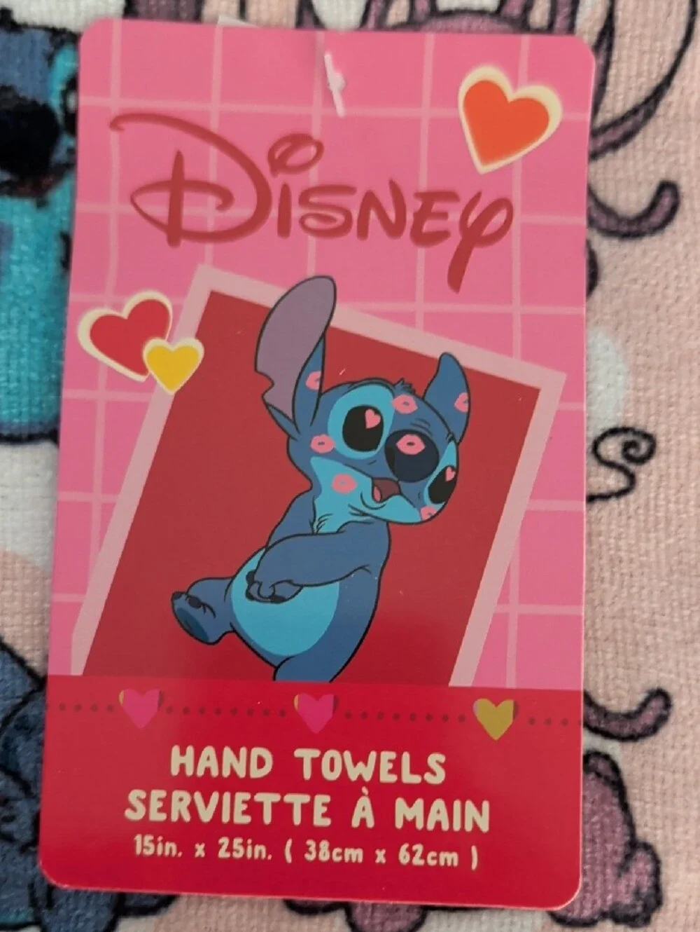 Disney Stitch And Angel Hand Towels